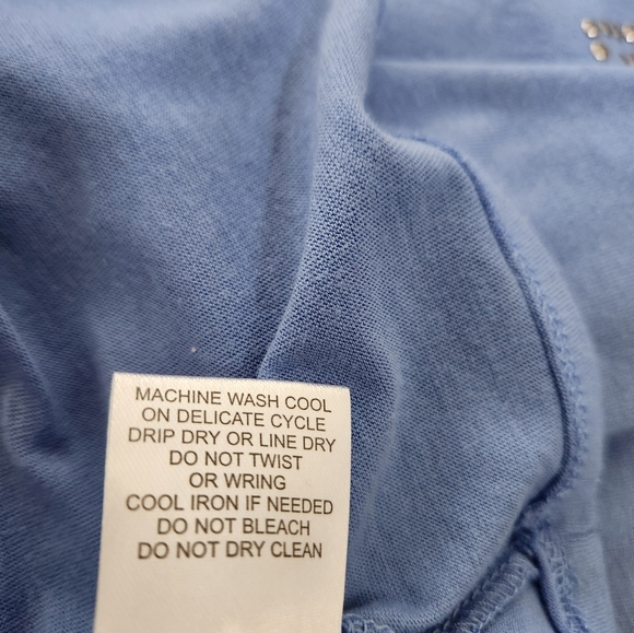 Emily Daniels, Medium, Embellished Short Sleeve Womans, Color Periwinkle - Picture 5 of 6